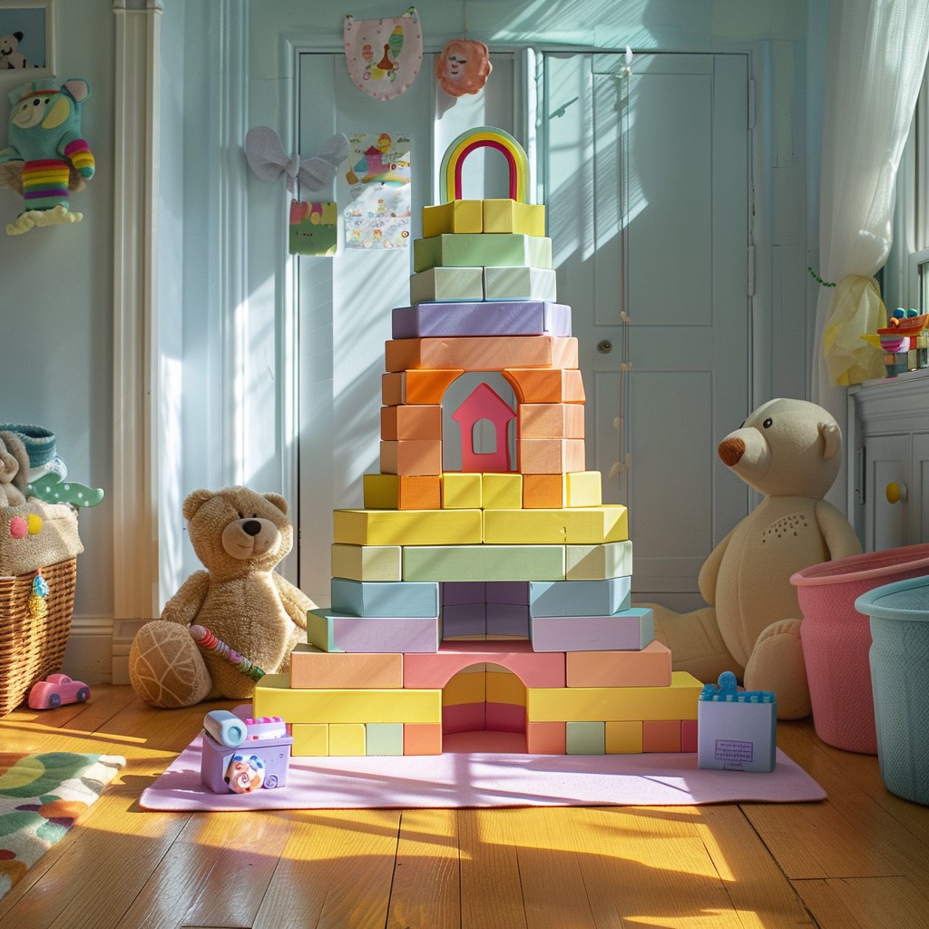 Free Colorful Toy Tower Image - Blocks, Toys, Playroom | Download at ...