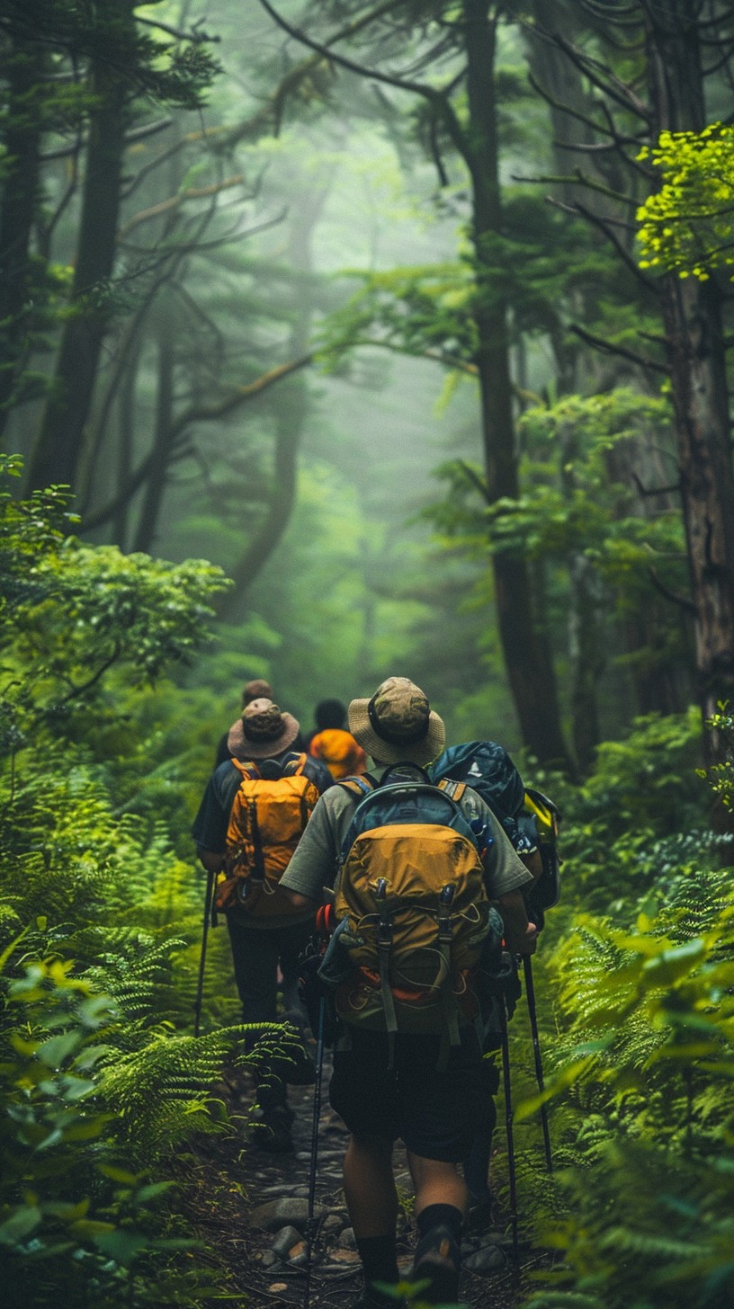 Free Misty Forest Hike Image - Forest, Mist, Hiking | Download at StockCake