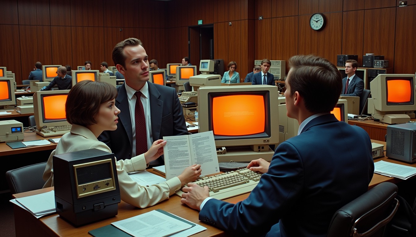 Free Vintage Computer Room Image - Retro, Computers, Technology ...
