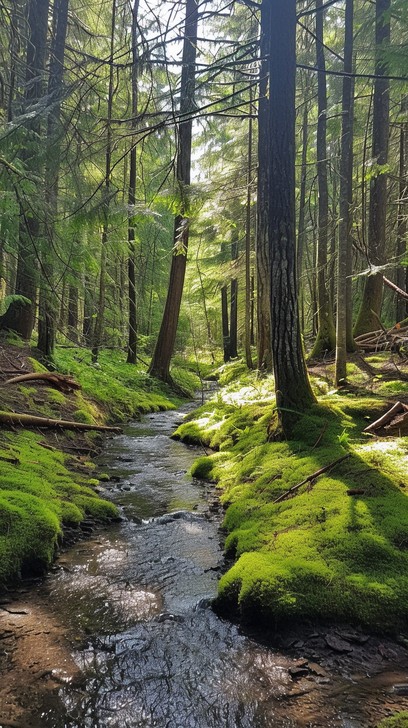 Free Forest Stream Serenity Image - Forest, Stream, Nature | Download ...