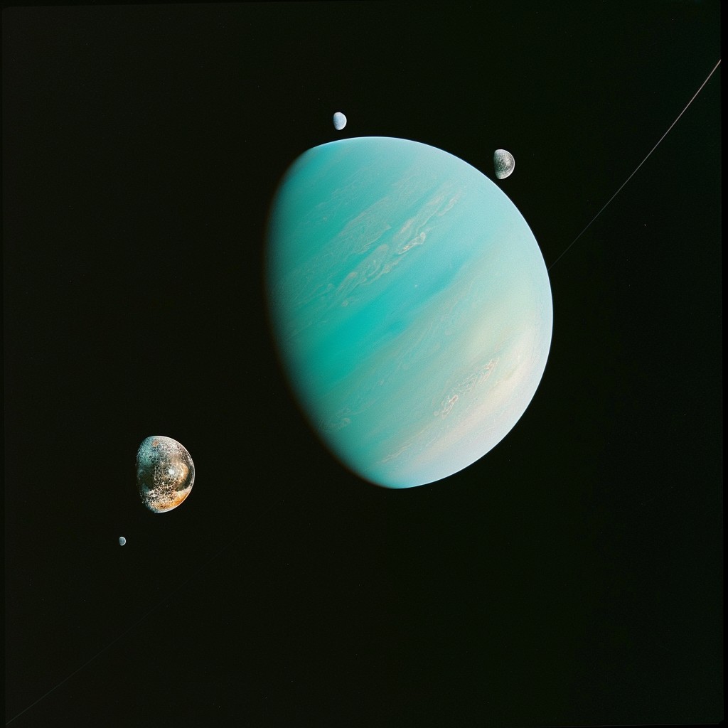 Free Uranus and Moons Image - Uranus, Moons, Space | Download at StockCake