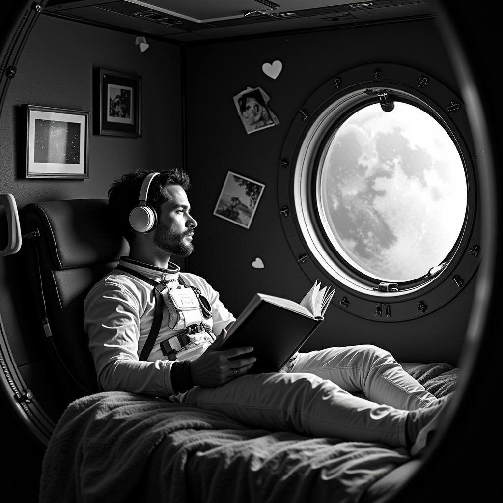Free Space Station Solitude Image - Astronaut, Space, Reading ...