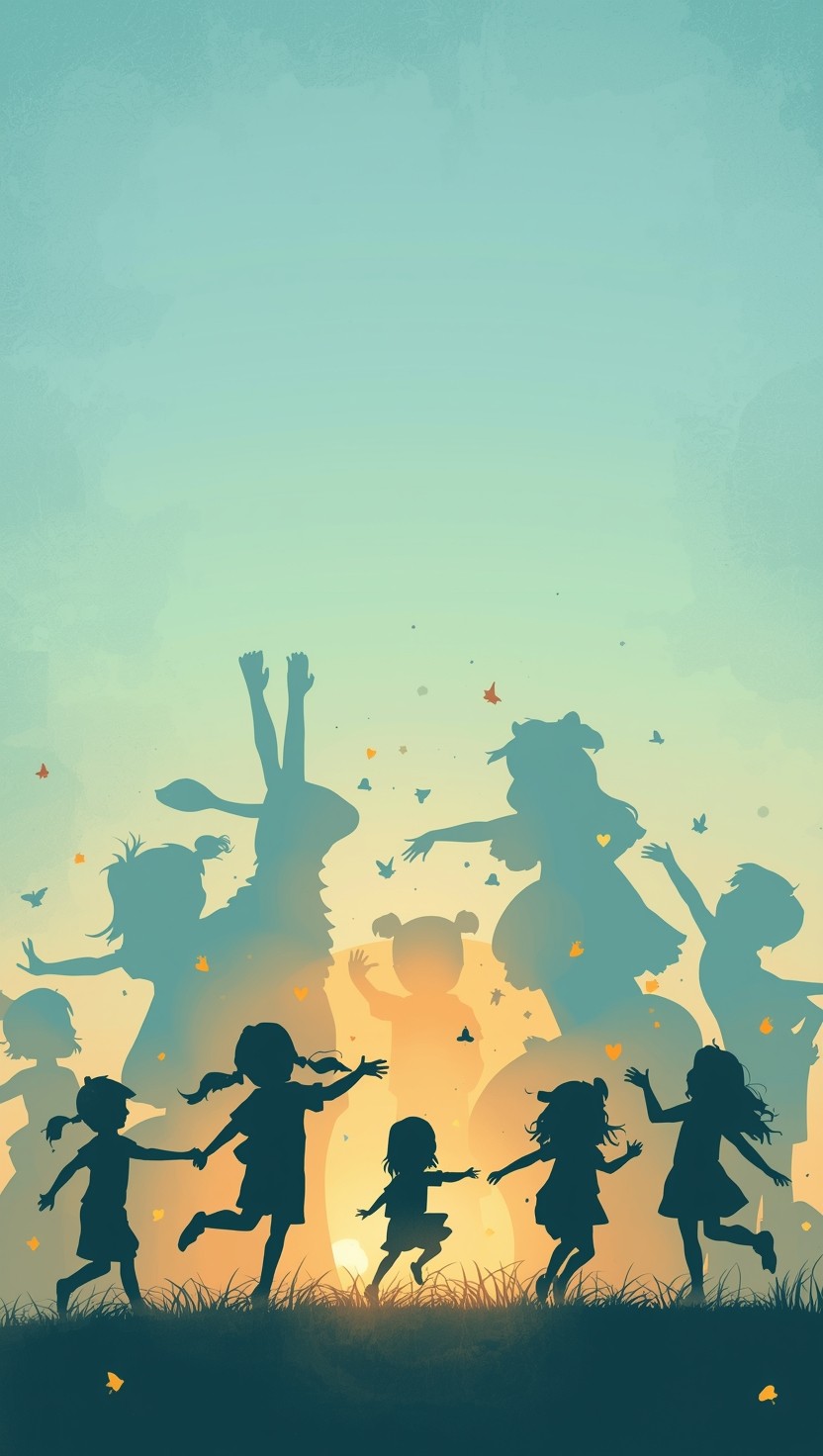 Free Magical Childhood Dreams Image - Children, Silhouettes, Shadows ...