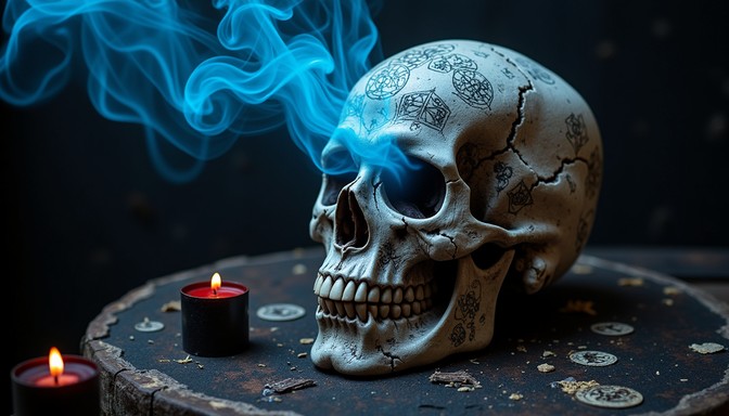 Free Mystic Skull Ritual Image - Skull, Occult, Smoke | Download at ...