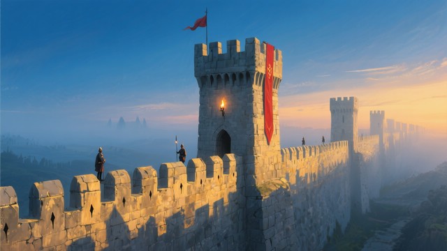 Free Ancient Fortress Dawn Image - Castle, Fortress, Medieval ...