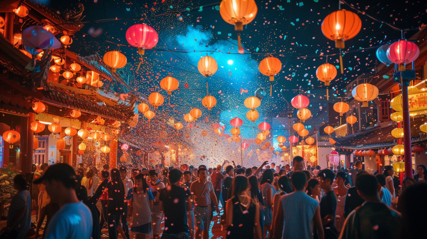 Fest Meaning Free Festive Night Gathering Image - Festival, Celebration, Lanterns ...