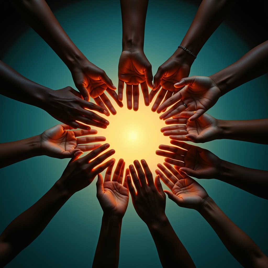 Work Together. Hope Free Reaching For Hope Image - Unity, Hope, Hands | Download at StockCake