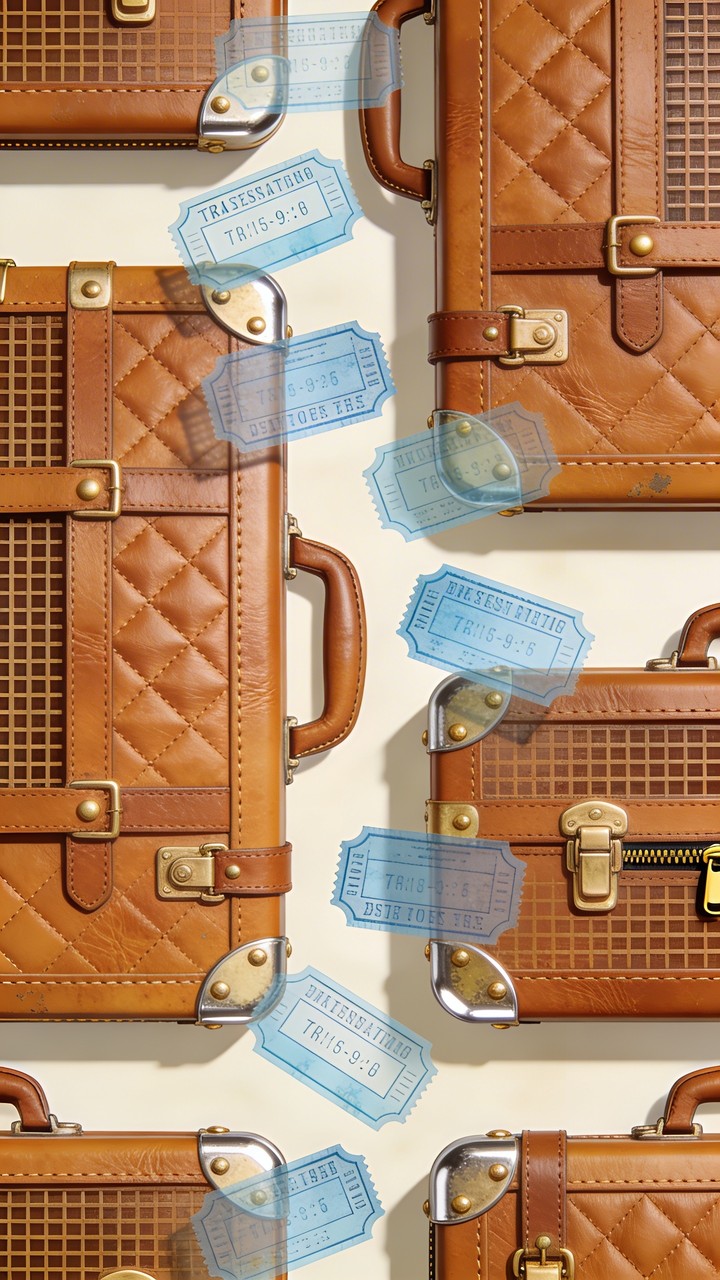 Luggage Pattern Free Vintage Luggage Pattern Image - Vintage, Travel, Luggage ...
