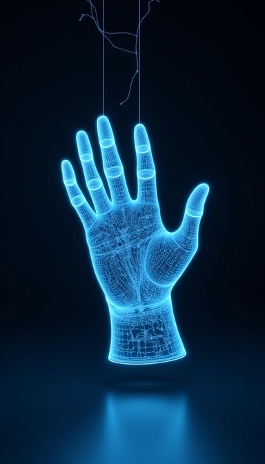 Translucent Power Hand Free Translucent Tech Hand Image - Digital, Glove, Cyan | Download at ...