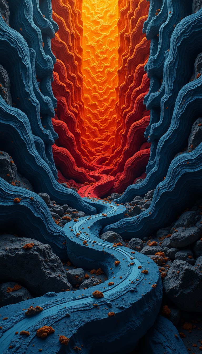 Free Fiery Canyon Path Photo - Canyon, Ravine, Glow | Download at StockCake