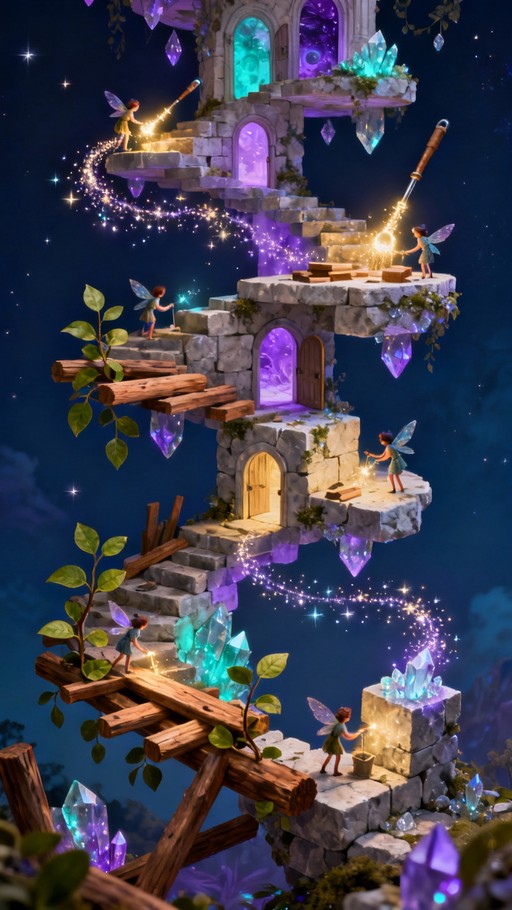 Free Magical Building Construction Image - Magical, Building ...
