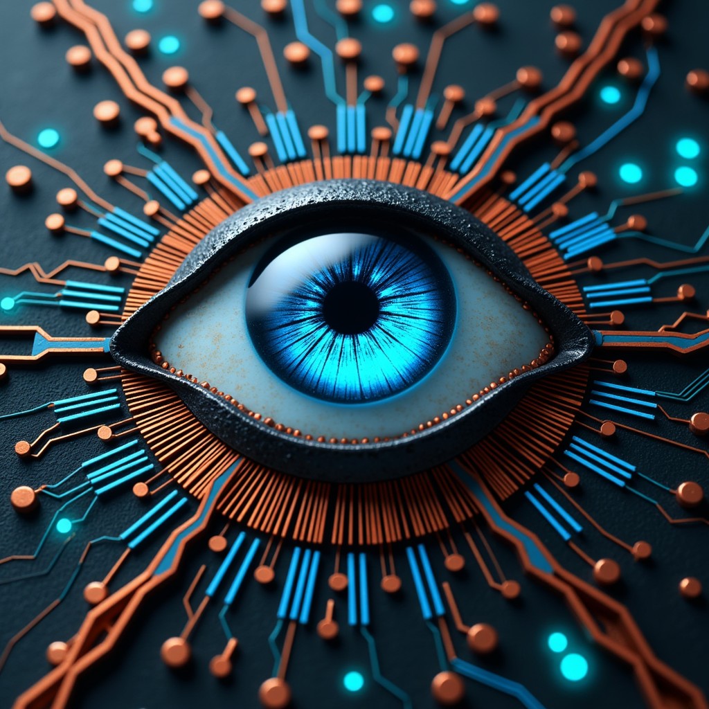 Free Cybernetic Vision Circuit Image - Cybernetic, Eye, Digital ...