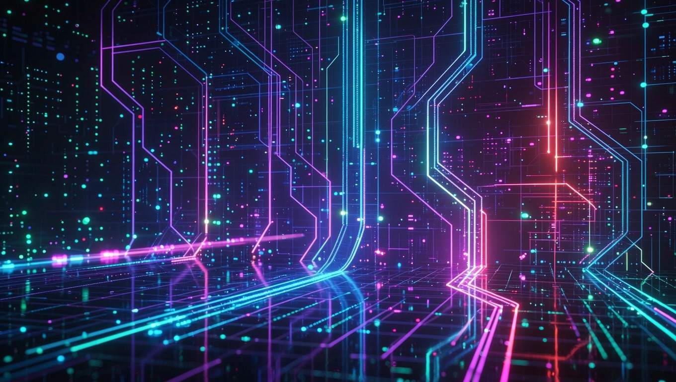 Free Neon Data Flow Image - Cyberpunk, Neon, Futuristic | Download at ...