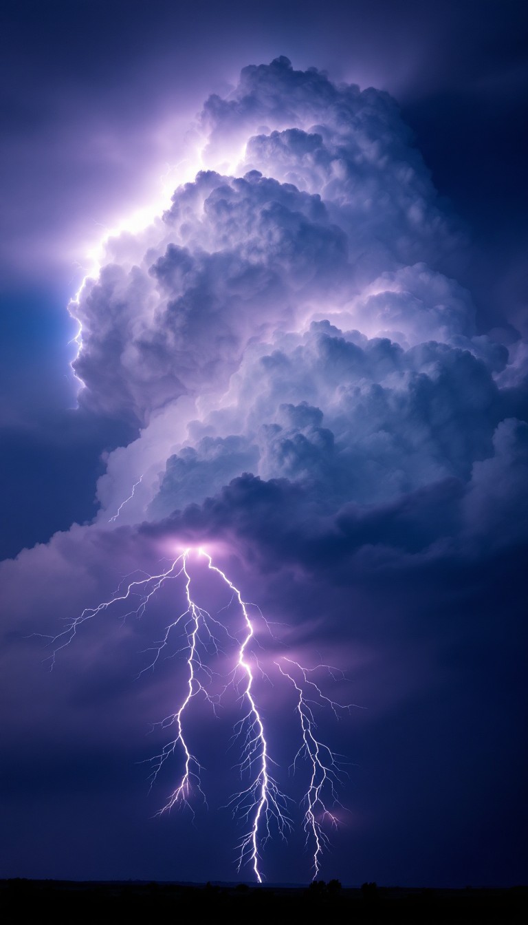 Free Lightning Pierces Night Image - Lightning, Storm, Thunder ...