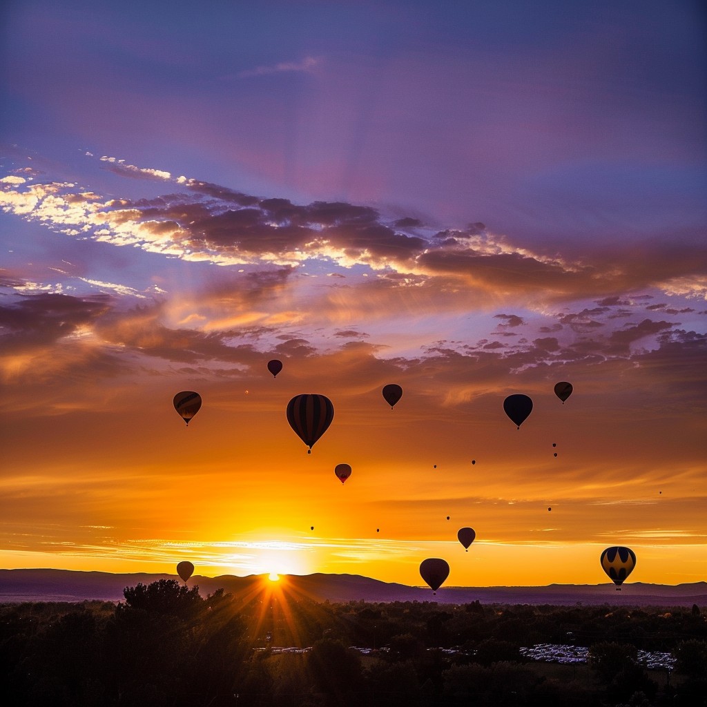 Sun Rise Balloon Free Sunrise Balloon Fiesta Image - Sunrise, Balloons, Sky | Download ...