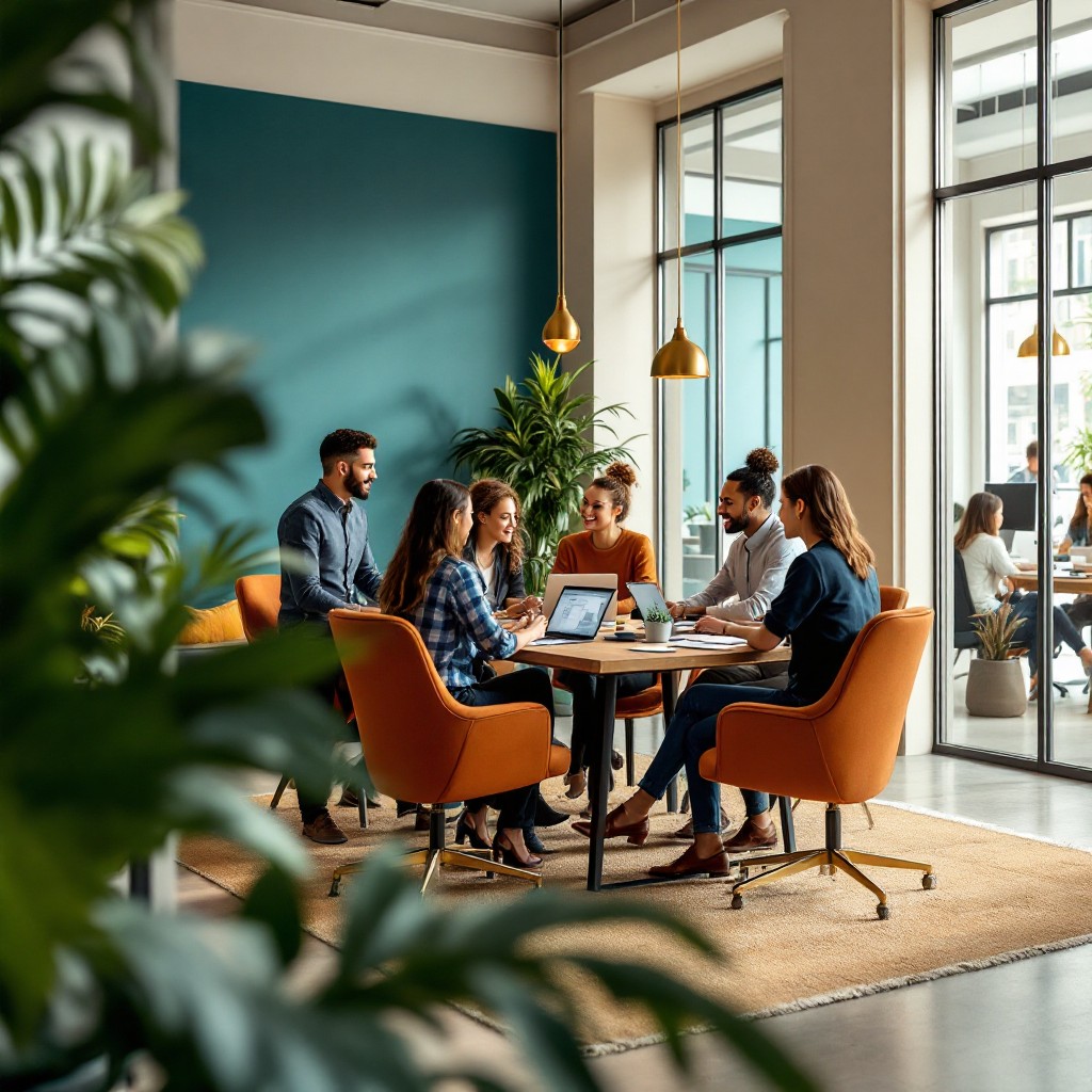 Download Team Collaboration Space Image - Office, Workspace, Teamwork ...