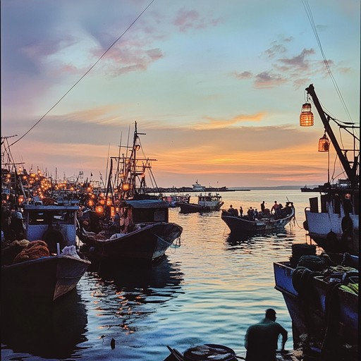 Free Sunset Harbor View Image - Sunset, Harbor, Vessels | Download at ...