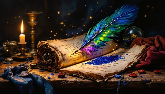 Free Magical Writing Tools Image - Fantasy, Magical, Quill | Download ...