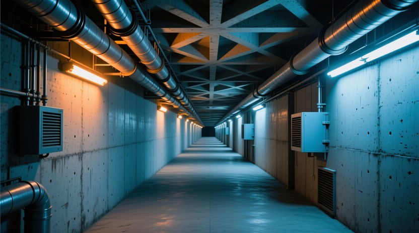 Free Underground Industrial Corridor Image - Underground, Corridor ...