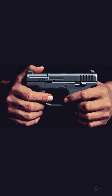 Free Gun In Shadow Image - Handgun, Firearm, Weapon | Download at StockCake