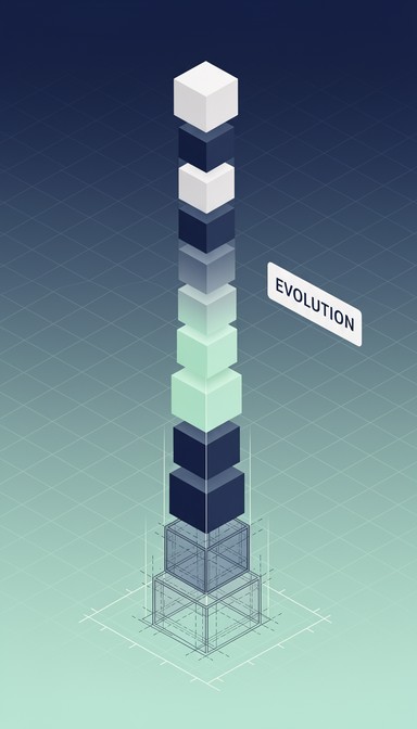 Free Evolution Tower Design Image - 3d, Isometric, Geometric | Download ...