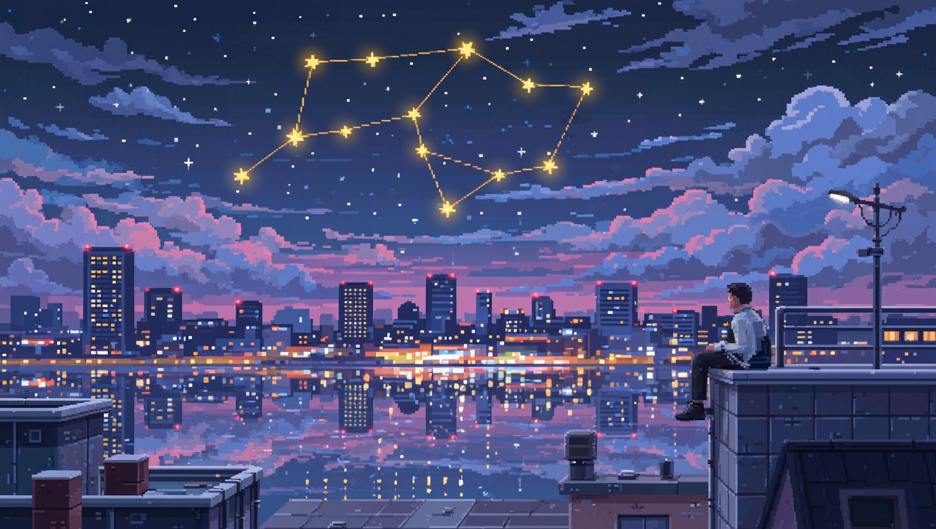 Free Stars Mirror Cityscape Image - Pixel, Constellation, Stargazing ...