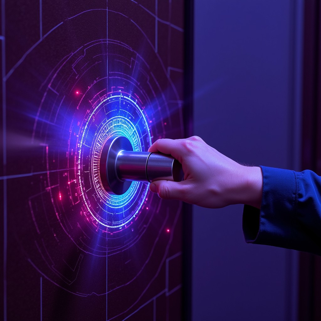Door Rsidual Interface Free Biometric Door Interface Image - Biometric, Cyberpunk, Futuristic ...