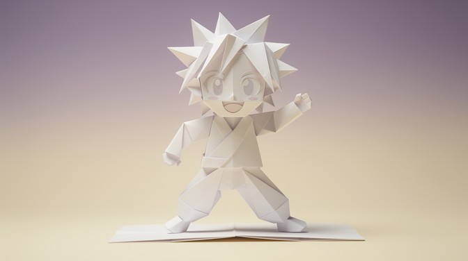 Origami Anim Download Origami Anime Boy Image - Origami, Anime, Paper | StockCake