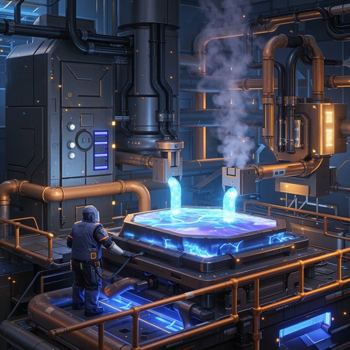 High Tech Foundry Free Molten Tech Foundry Image - Cyberpunk, Metalwork, Forge | Download ...