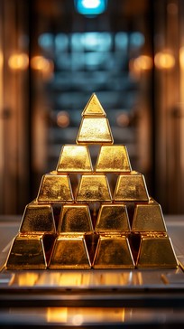 Pyramid Gold Topping Free Golden Bars Pyramid Image - Gold, Wealth, Luxury | Download at ...