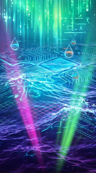 Free Neon Digital Ocean Image - Cyberpunk, Neon, Holographic | Download ...