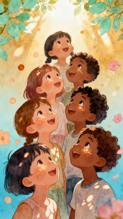 Light Kids Graphics Free Children Of Light Image | Download at StockCake