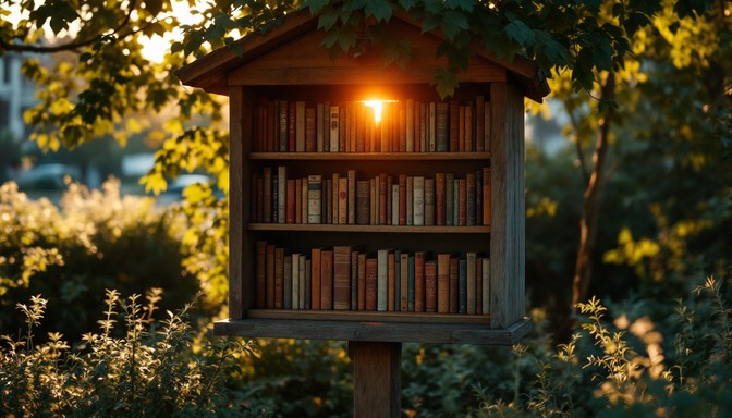 Free Little Library Glows Image | Download at StockCake