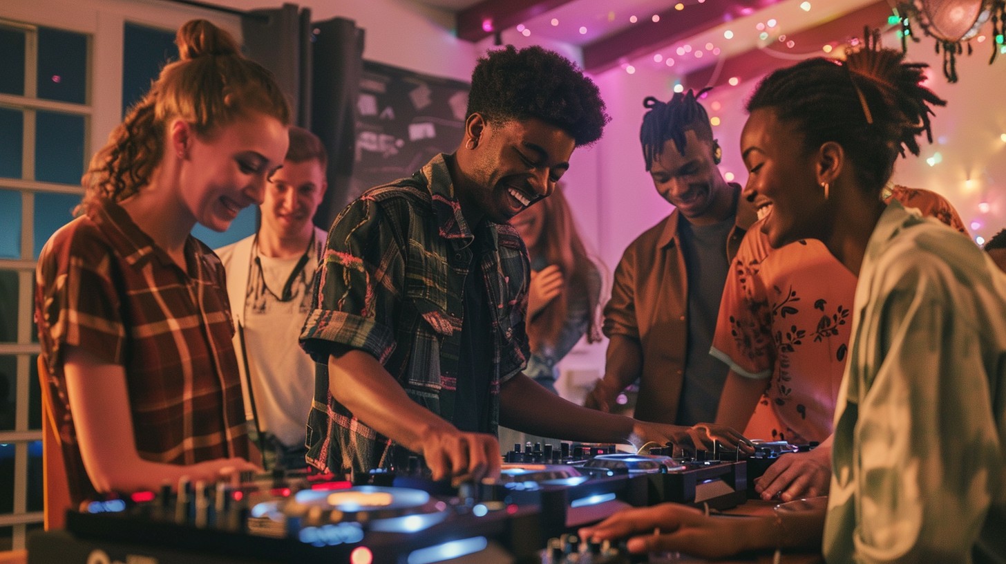 Free Party DJ Mixing Image - Party, Dj, Friends | Download at StockCake