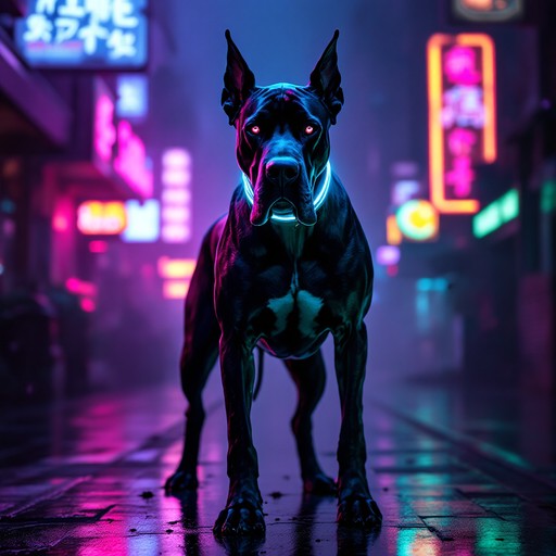 Perro Neon Free Cyberpunk Canine Majesty Image - Cyberpunk, Dog, Neon | Download ...
