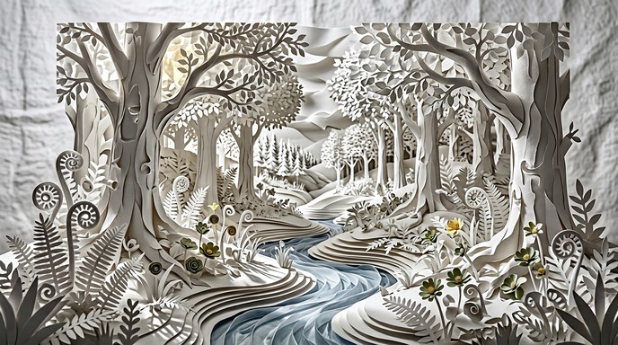 Free Paper Forest Sculpture Image - Paper, Sculpture, Forest | Download ...