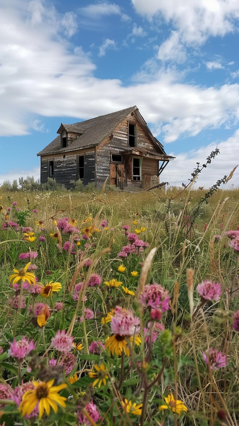 Free Abandoned Rural Home Image - Abandoned, House, Wildflowers ...