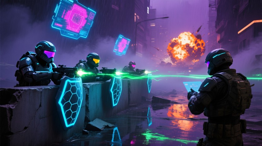 Free Neon Combat Zone Image | Download at StockCake