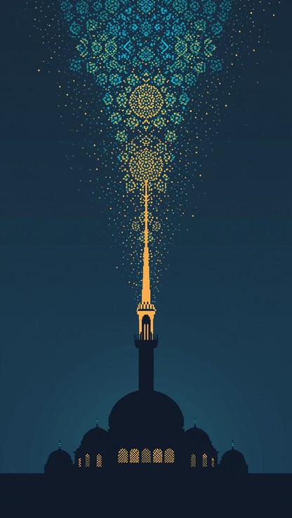 Islam Building Pixel Free Islamic Architecture Illustration Image - Mosque, Architecture ...