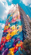 Free Colorful Building Art Image - Building, Colorful, Art | Download ...