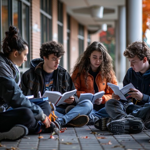Free Students Studying Together Image - Students, Studying, Outdoors ...