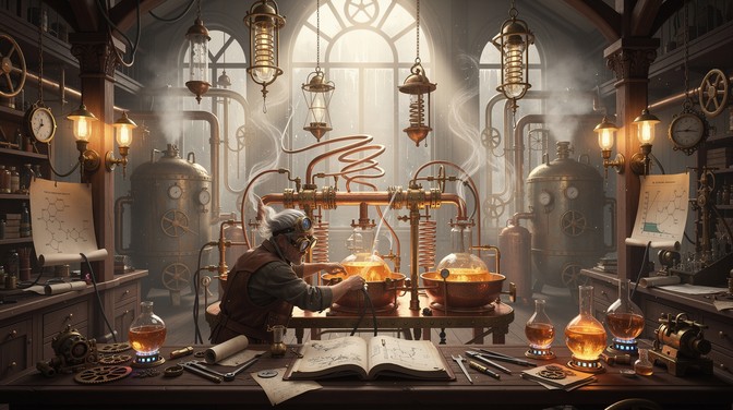 Free Steampunk Inventor Workshop Image - Steampunk, Victorian, Inventor ...
