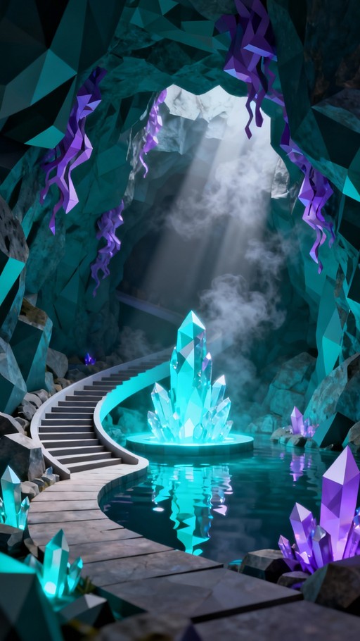 Free Crystal Cave Descent Image - Crystal, Grotto, Cave | Download at ...