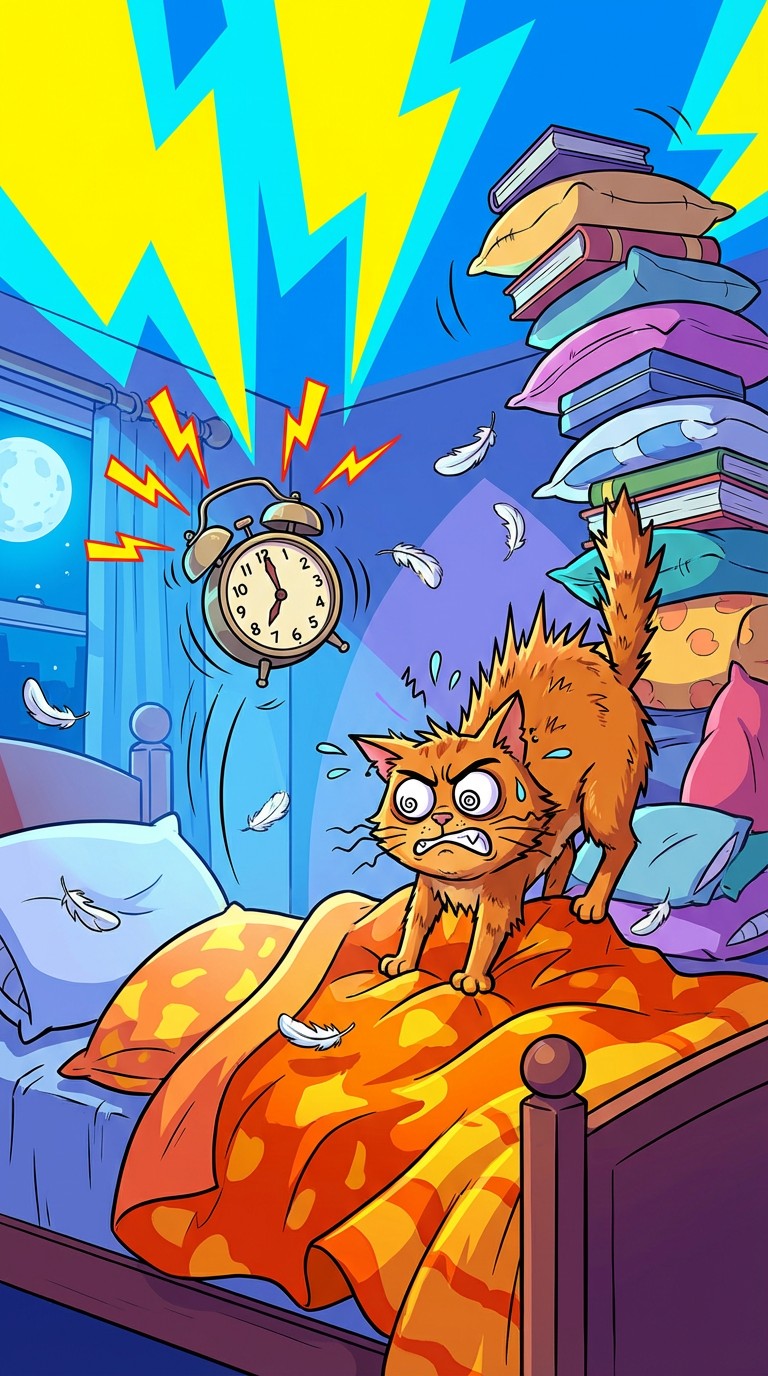 Free Cat Alarm Mayhem Image - Cat, Cartoon, Illustration | Download at ...