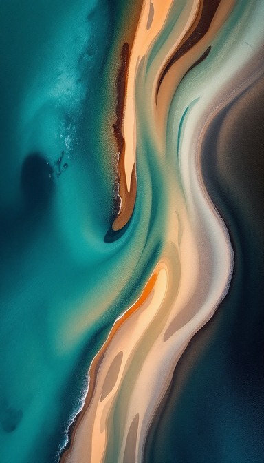 Download Rivers Meet Earth Image - Aerial, Abstract, River | StockCake