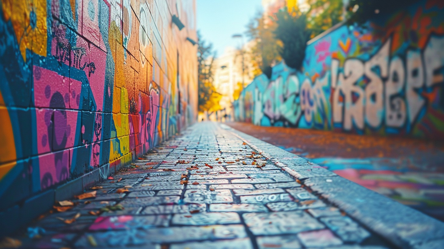 Free Colorful Graffiti Alley Image - Graffiti, Alleyway, Urban ...