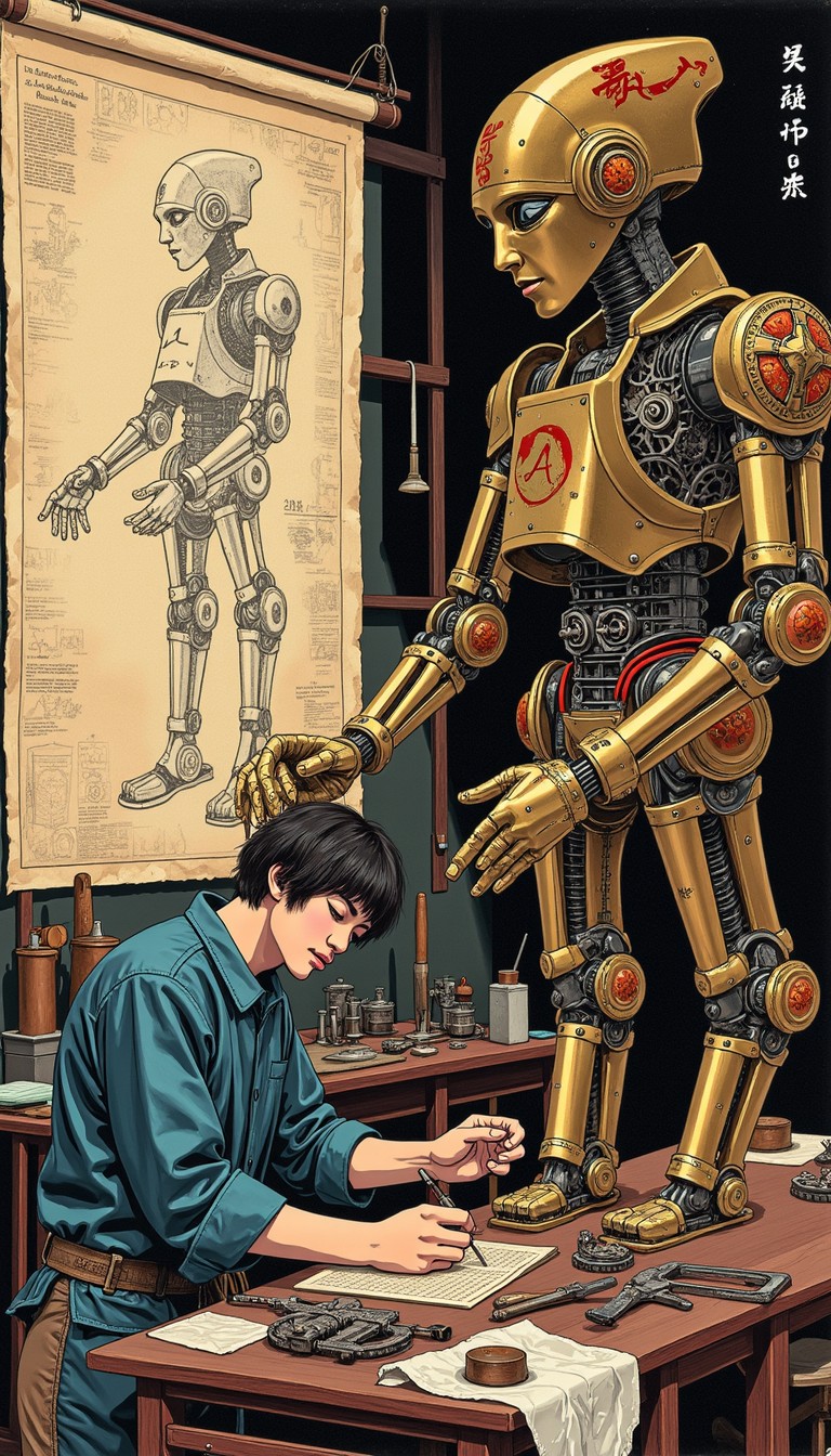 Free Automaton Workshop Scene Photo - Automaton, Craftsman, Workshop ...
