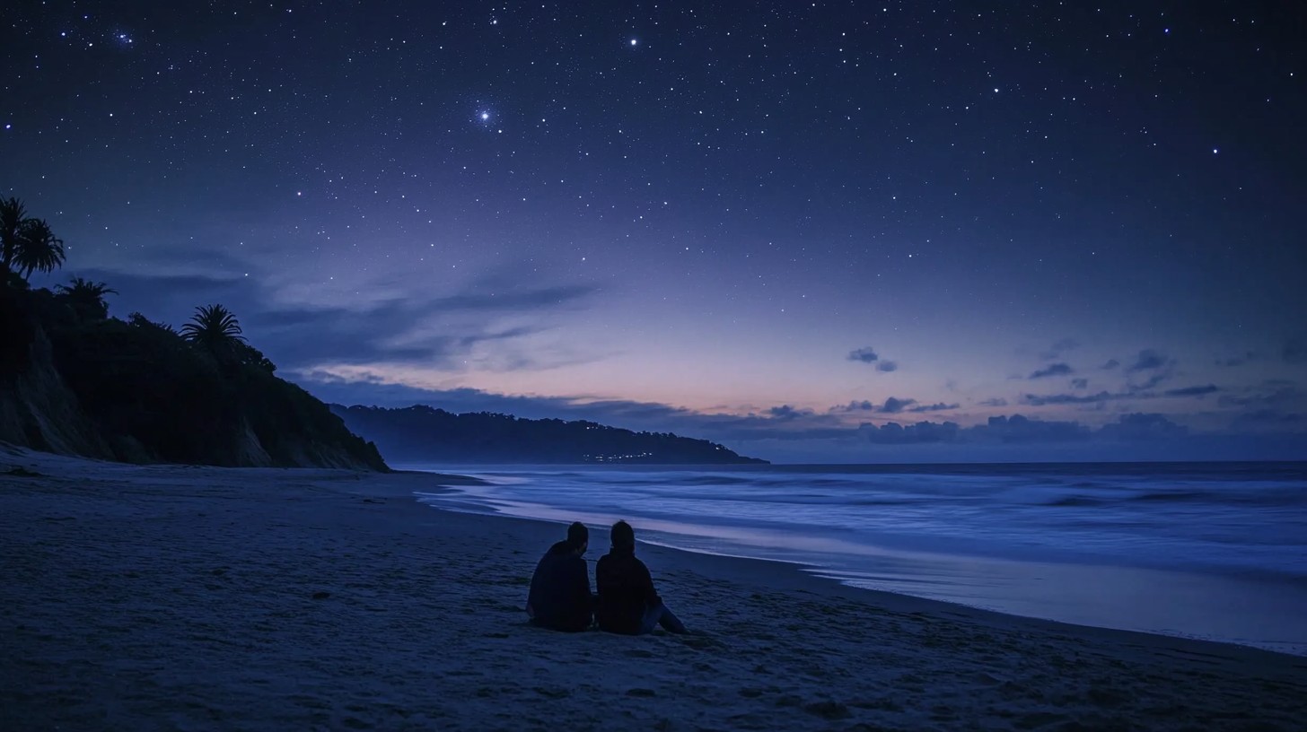 Free Starry Beach Night Image - Starry, Beach, Night | Download at ...
