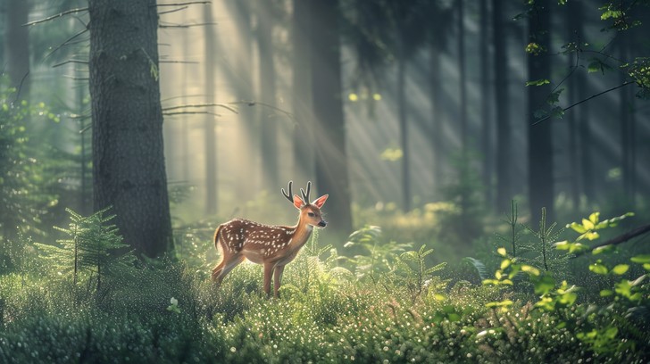 Dear In Forest Free Enchanted Forest Wildlife Image | Download at StockCake