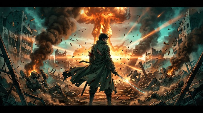 Free Warrior Facing Destruction Image - Warrior, Manga, Anime ...